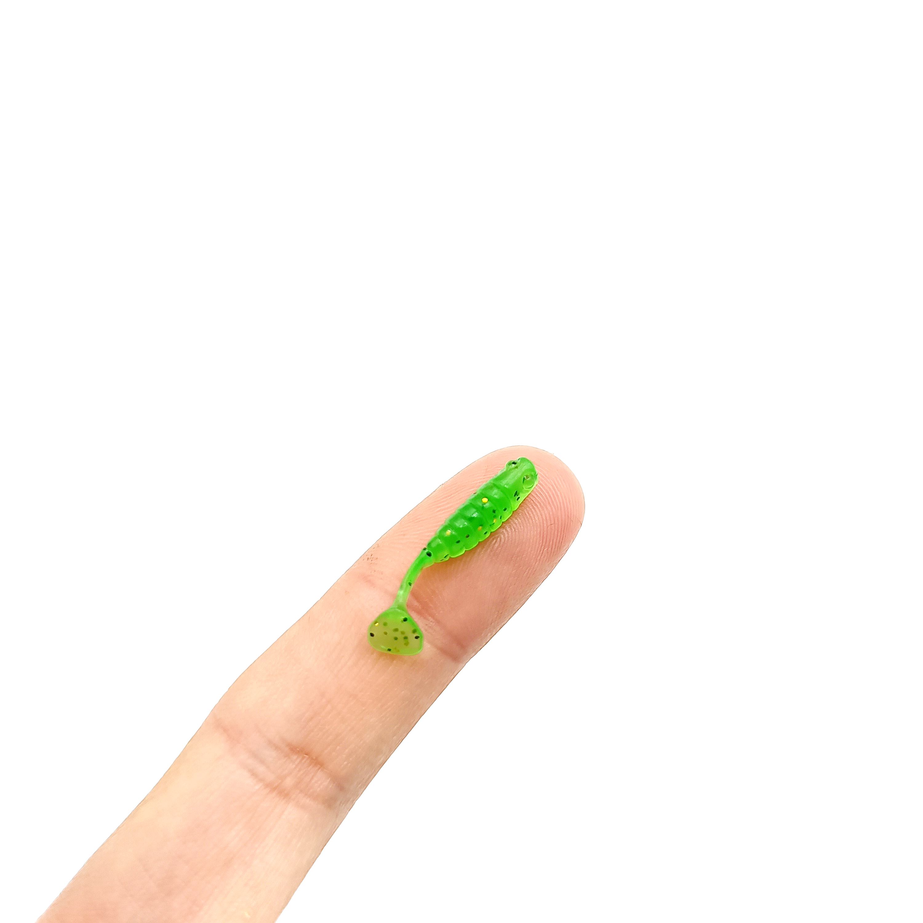 Fishing Lure Soft Plastic - DUODUOYU 50PCS Mini T-tail Soft Fsihing