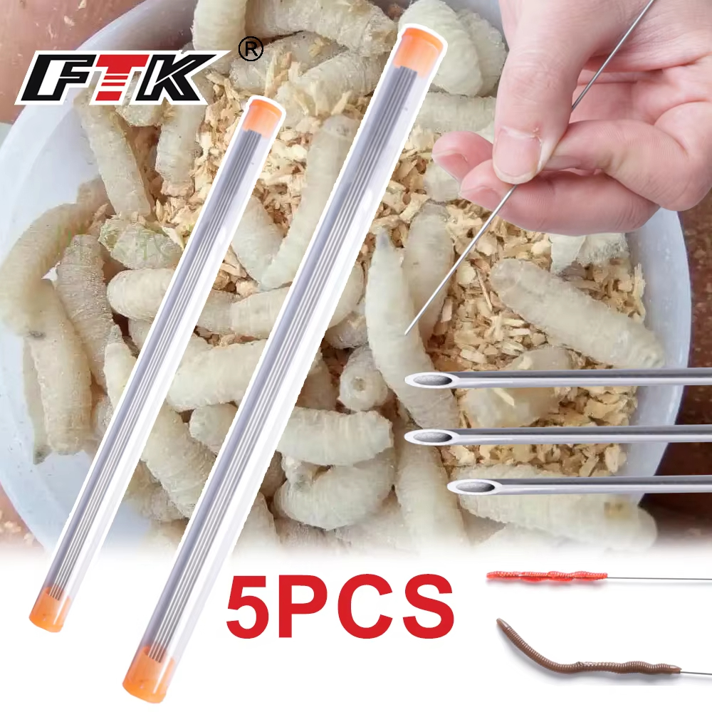 Earthworm Hooking Needle Stain - Fishing Lure Making Kit avaliação e preço