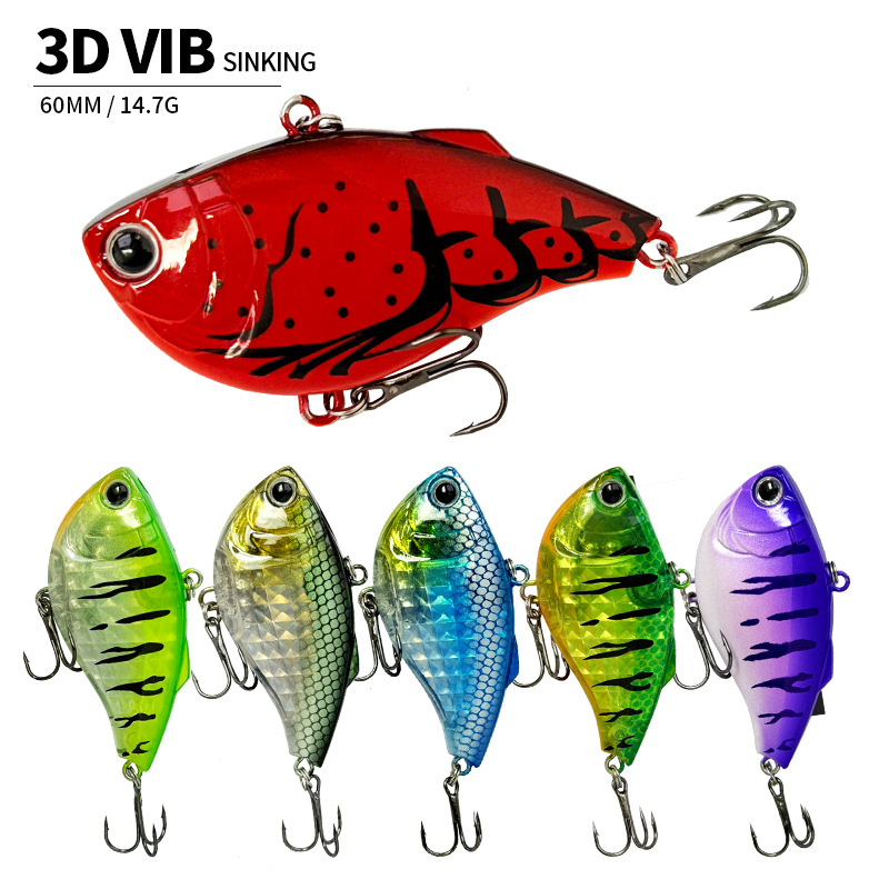60mm 14.7g Sinking VIB Fishing - Fishing Lure Crankbait avaliação e preço