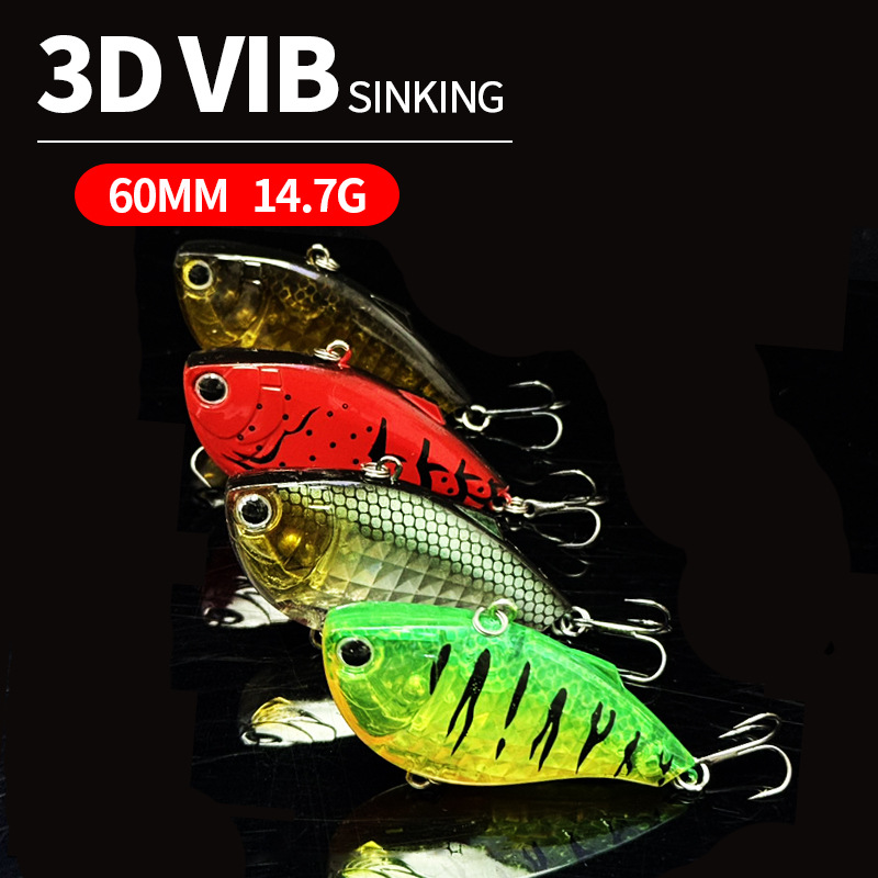60mm 14.7g Sinking VIB Fishing - Fishing Lure Crankbait avaliação e preço