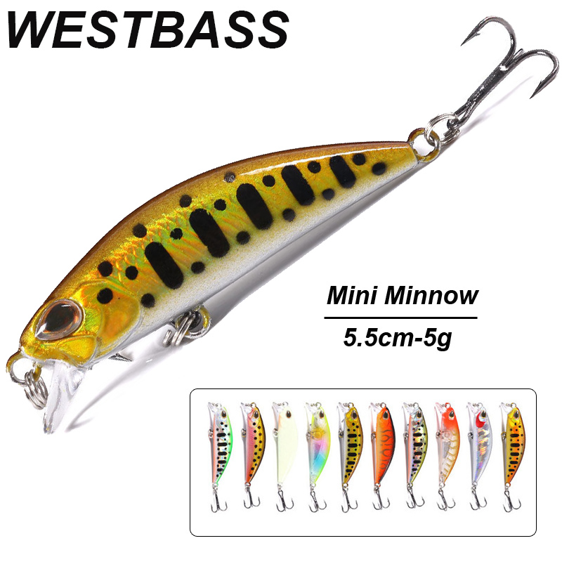 WESTBASS 1PX Micro Minnow Lure - Fishing Lure Crankbait avaliação e preço