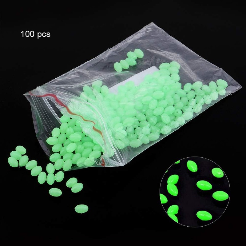 100pcs/lot Oval Night Luminous - Fishing Lure Topwater avaliação e preço