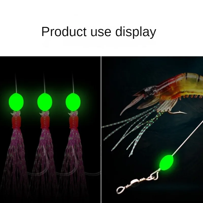 100pcs/lot Oval Night Luminous - Fishing Lure Topwater avaliação e preço