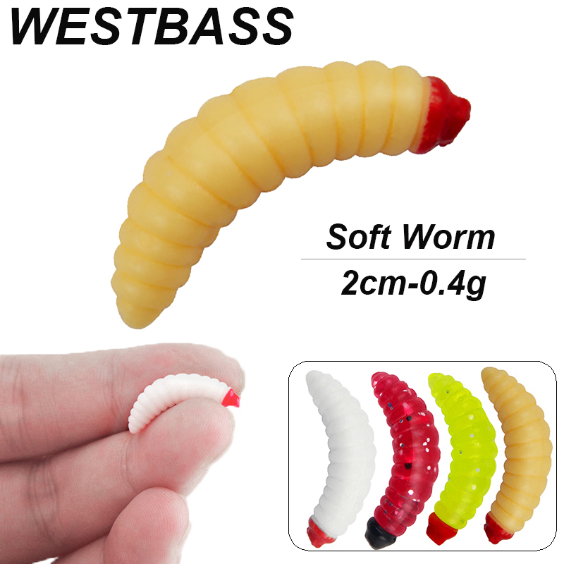 WESTBASS 20/50PCS Soft Larva S - Fishing Lure Soft Plastic avaliação e preço