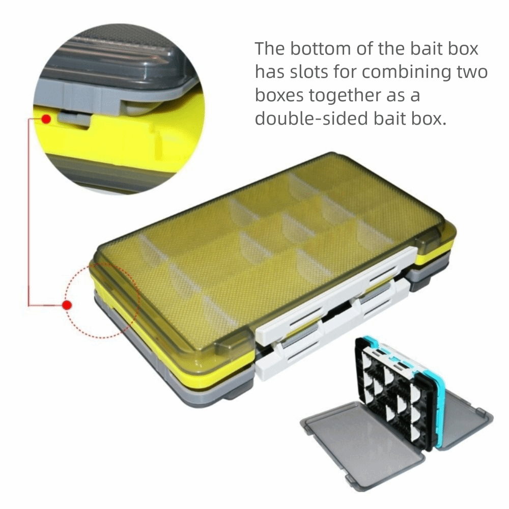 Double Side Fishing Tackle Box - Fishing Lure Spinner avaliação e preço