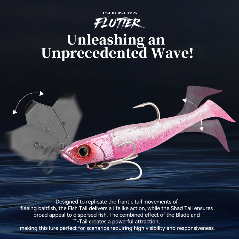 TSURINOYA FLUTTER 110mm 32g Lo - Fishing Lure Blade Bait avaliação e preço
