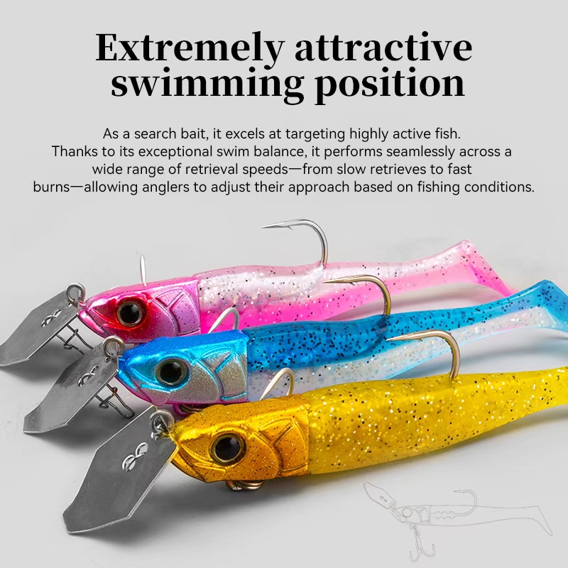 TSURINOYA FLUTTER 110mm 32g Lo - Fishing Lure Blade Bait avaliação e preço