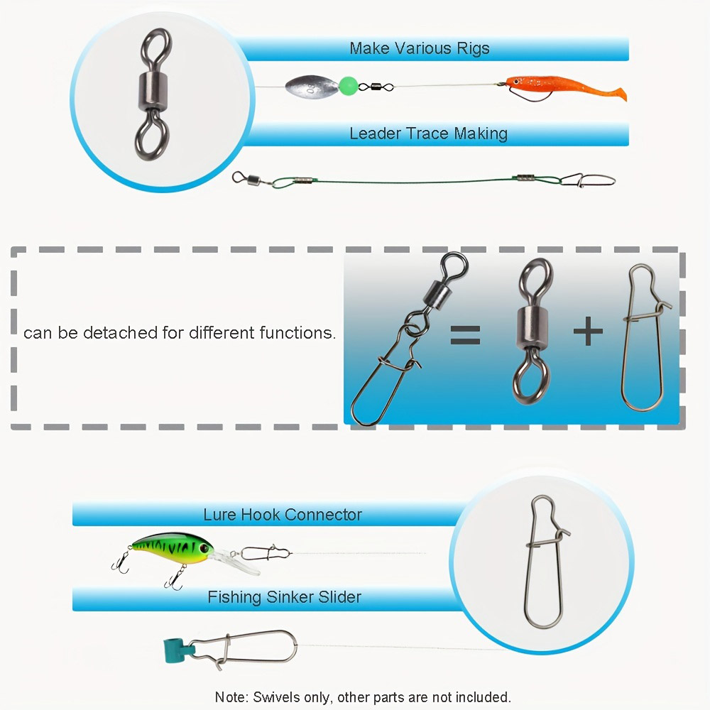 95/210 PCS Set Fishing Connect - Fishing Lure Accessories avaliação e preço