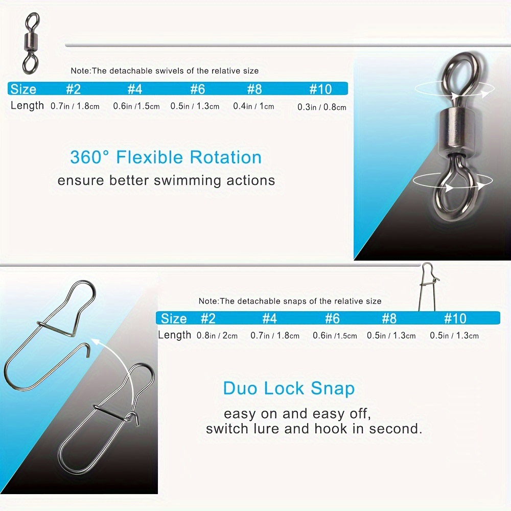 95/210 PCS Set Fishing Connect - Fishing Lure Accessories avaliação e preço