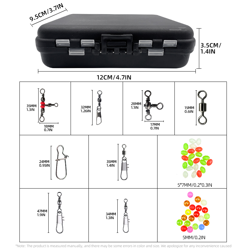 ShareShark 140Pcs fishing acce - Fishing Lure Box avaliação e preço