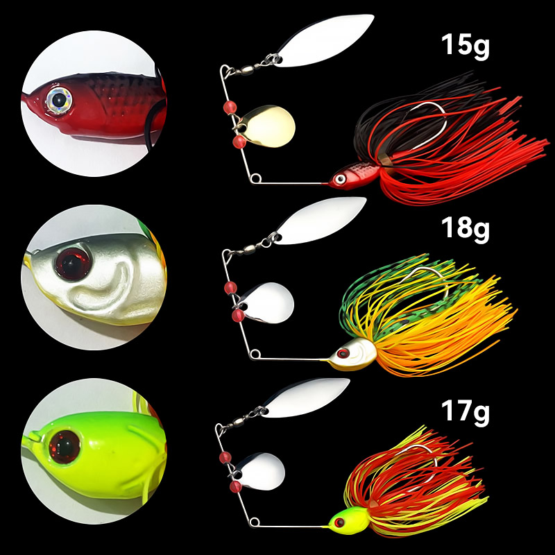 Bazooka 15g 18g Spinnerbait Fi - Fishing Lure Swimbait avaliação e preço