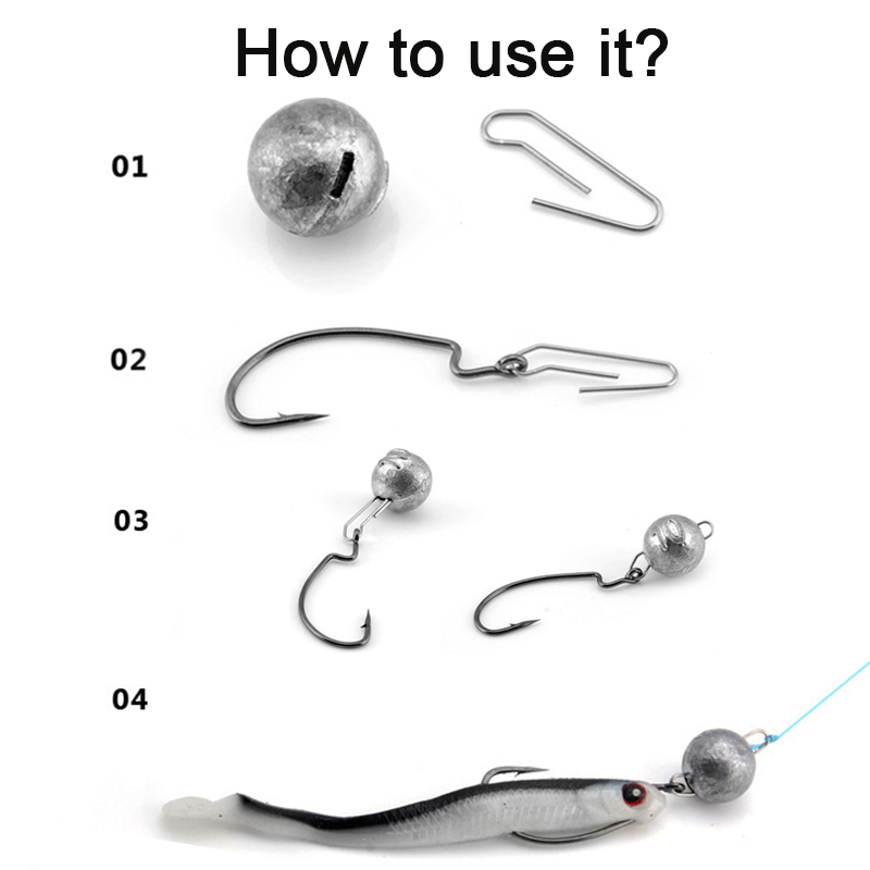 Simpleyi 5pcs/Lot Lead Weight  - Fishing Lure Jig avaliação e preço