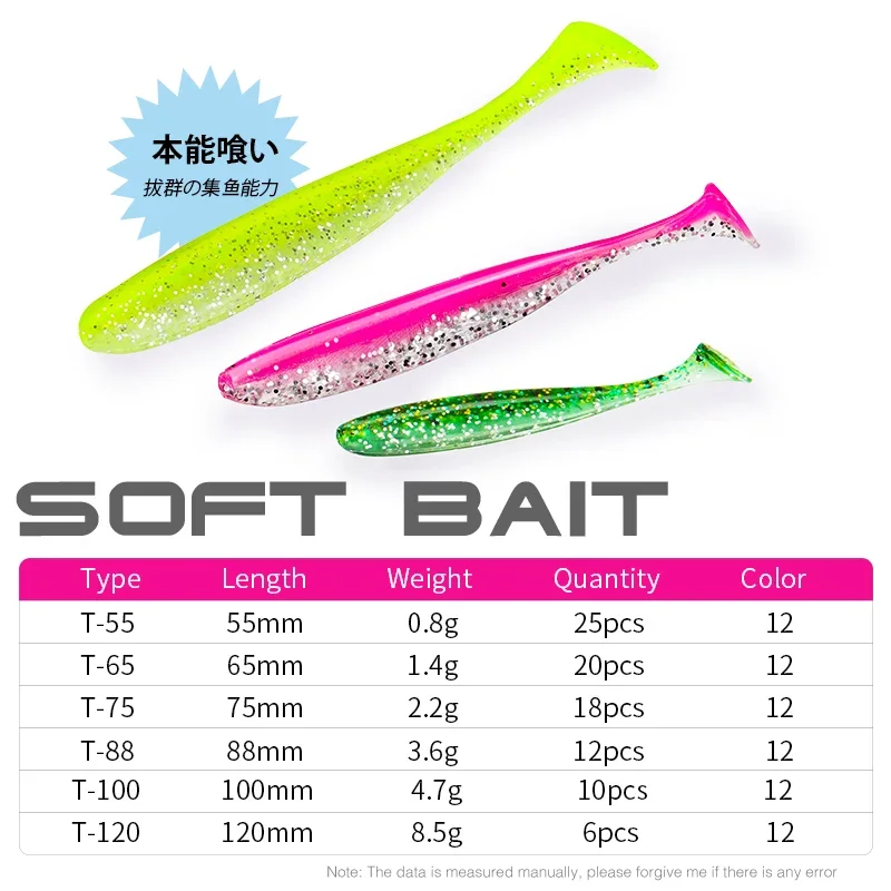 TSURINOYA NEW SIZE 100mm 120mm - Fishing Lure Soft Plastic avaliação e preço