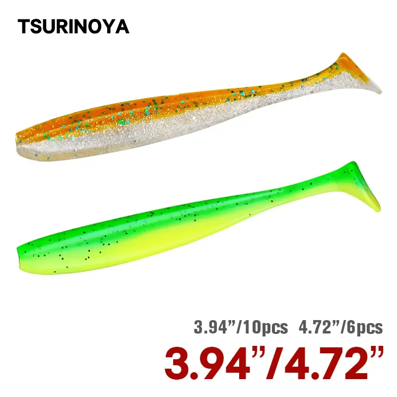 TSURINOYA NEW SIZE 100mm 120mm - Fishing Lure Soft Plastic avaliação e preço