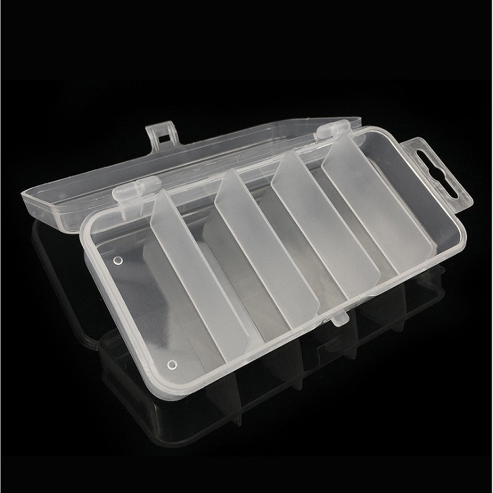 1pcs Transparent Plastic Stora - Fishing Lure Box avaliação e preço