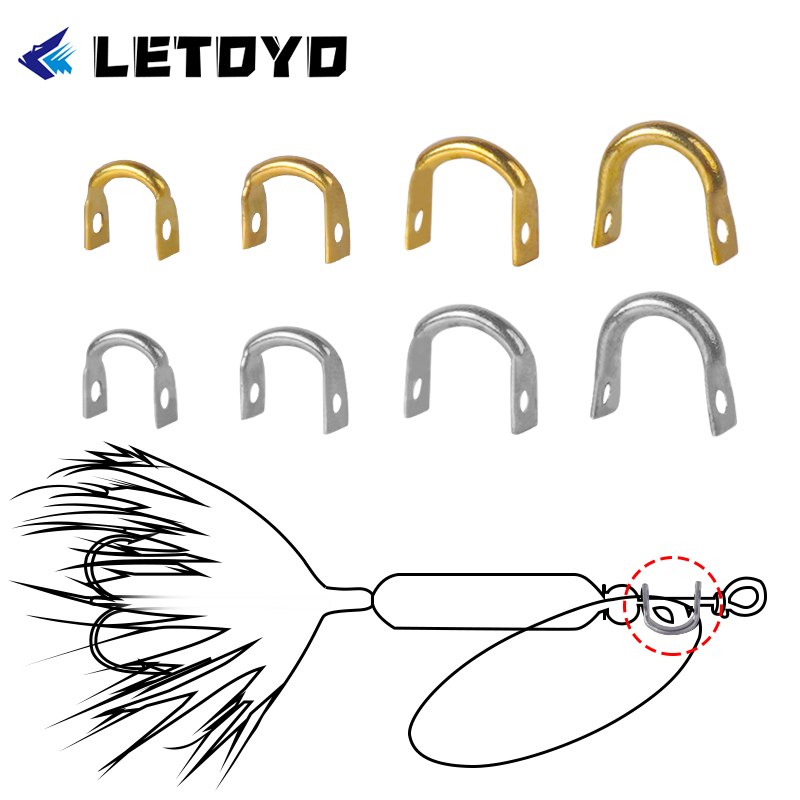 LETOYO 100pcs Folded Clevises  - Fishing Lure Spoon avaliação e preço