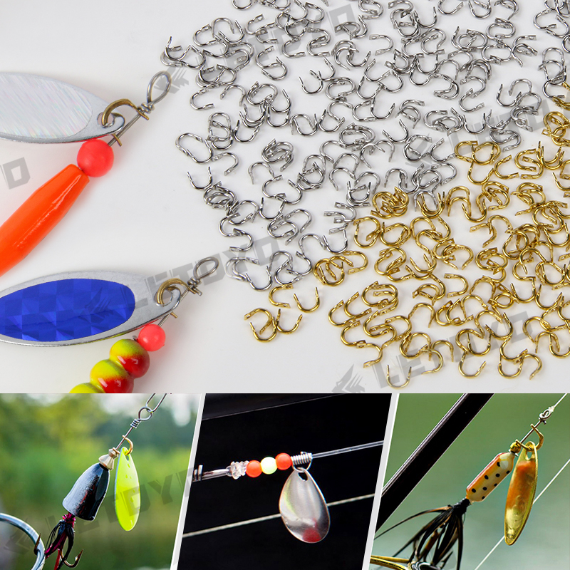 LETOYO 100pcs Folded Clevises  - Fishing Lure Spoon avaliação e preço