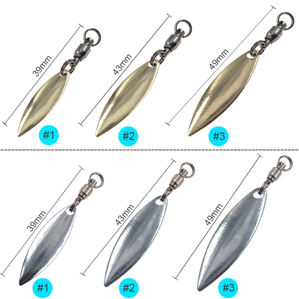 10pcs Willowleaf Blades Spinne - Fishing Lure Buzzbait avaliação e preço