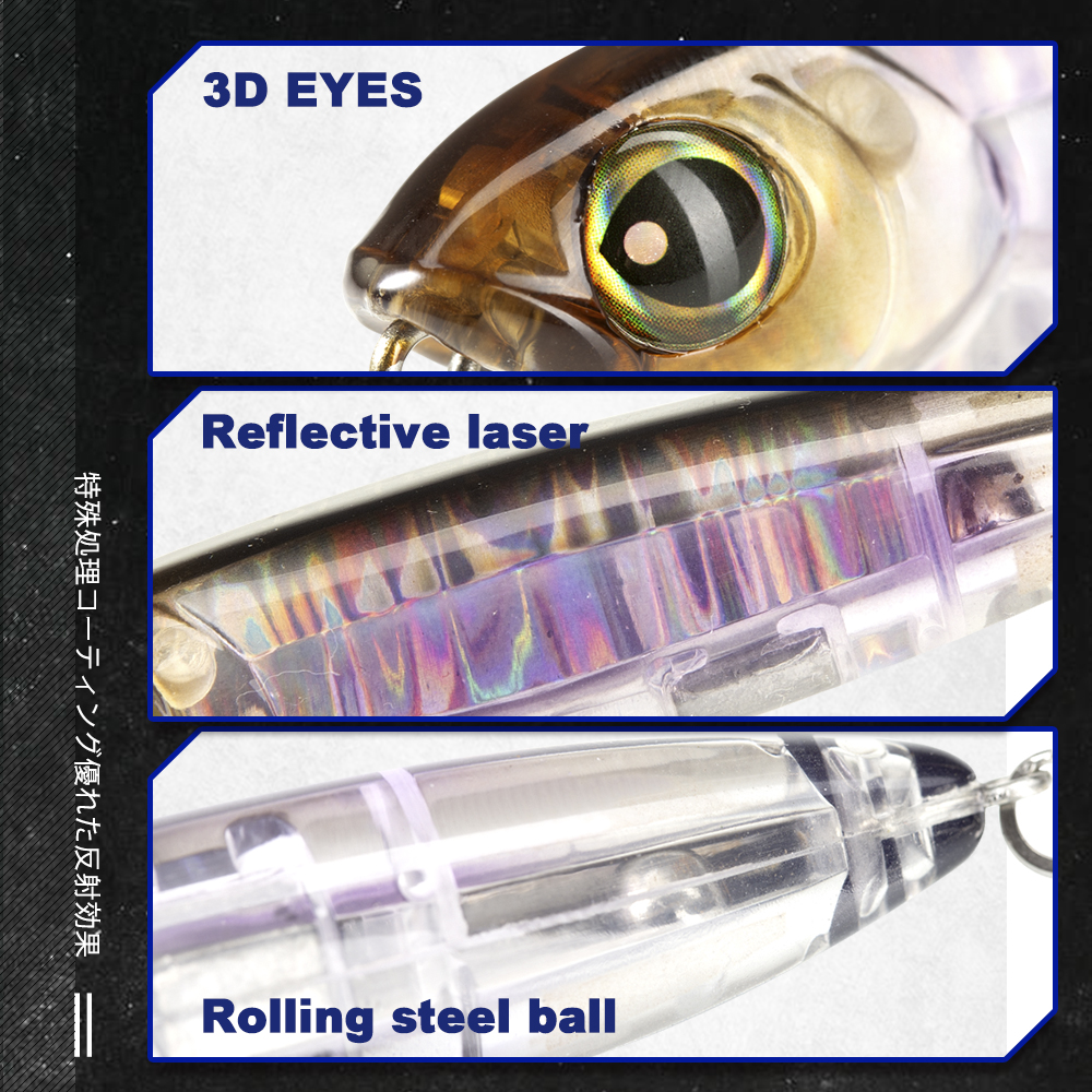 D1 Surface Fishing Lure 3DR Pe - Fishing Lure Popper avaliação e preço