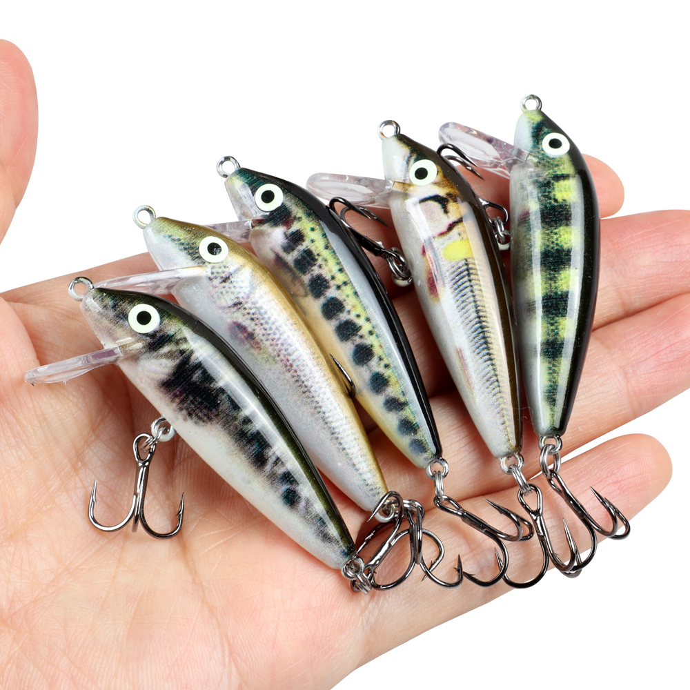 5cm 5g Sinking Minnow Wobblers - Fishing Lure Jerkbait avaliação e preço