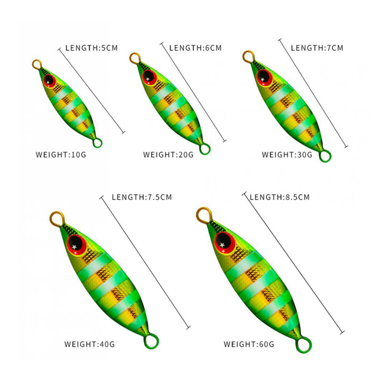 Metal Slow Jig Lure Hard Artif - Fishing Lure Buzzbait avaliação e preço