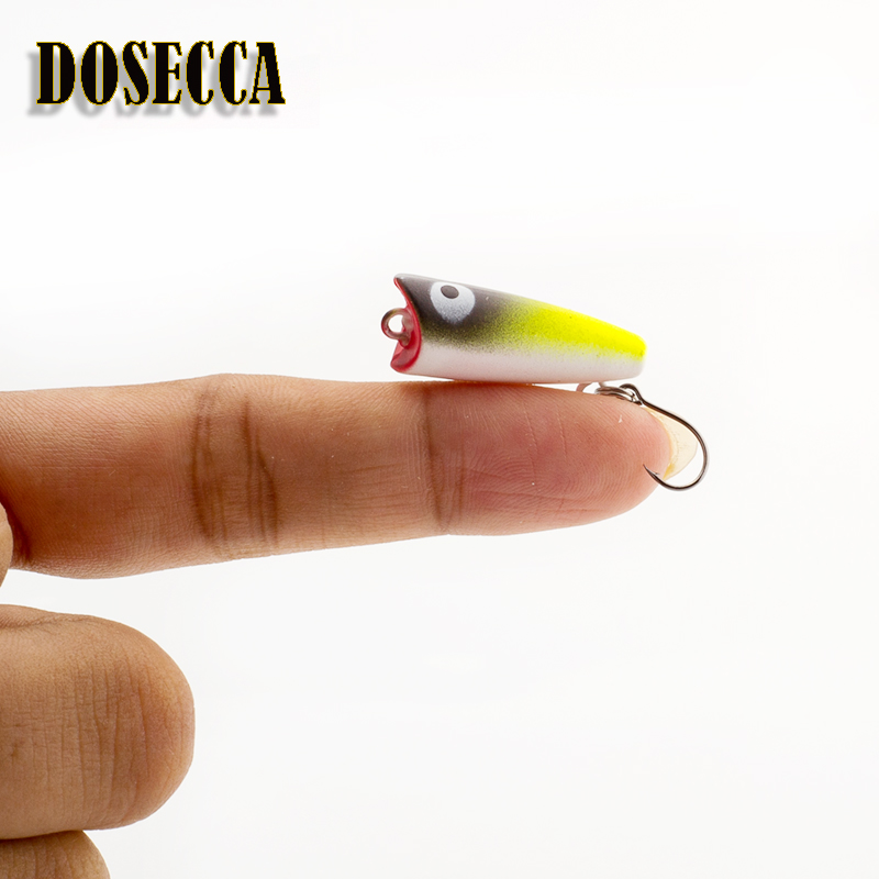 1PCS 2.5cm 1.5g  Topwater Bait - Fishing Lure Popper avaliação e preço