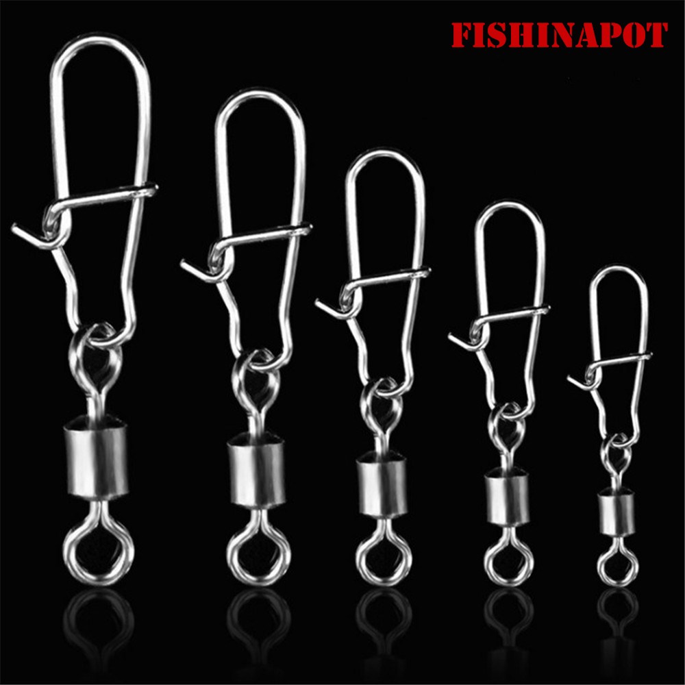 FISHINAPOT 30pcs/lot 2#-10# St - Fishing Lure Spinner avaliação e preço