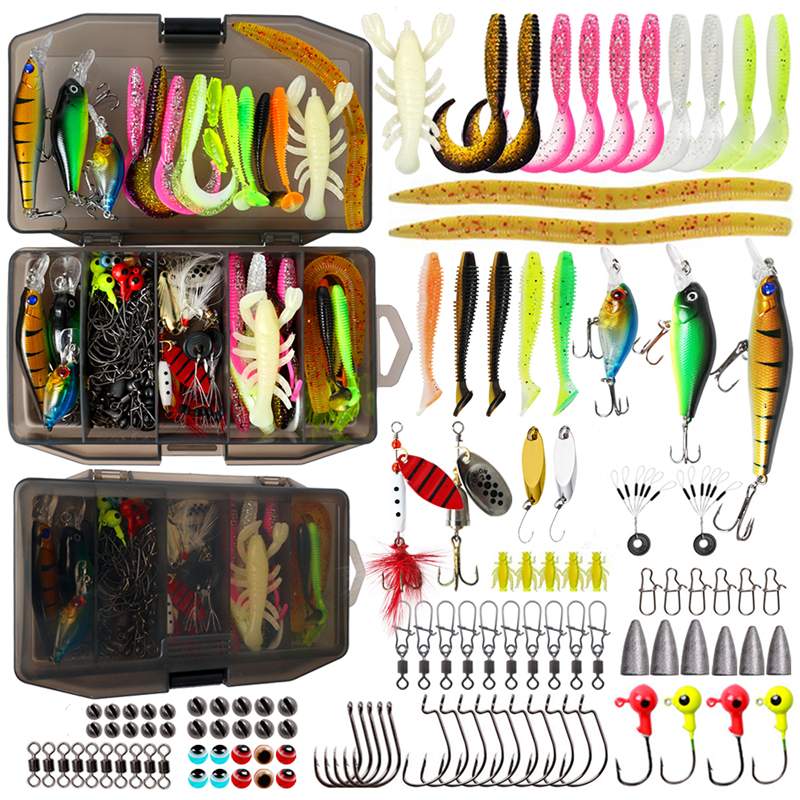 New 120PCS Fishing Lure Set So - Fishing Lure Box avaliação e preço