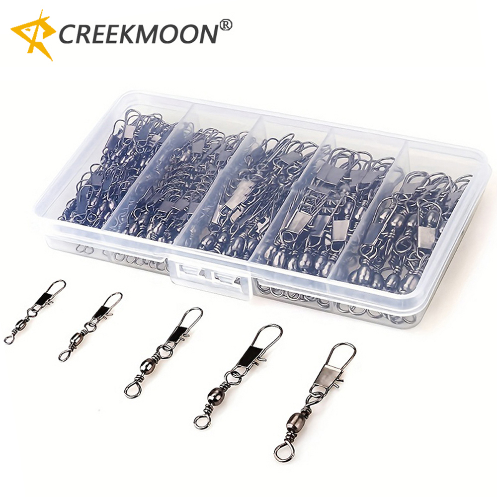 100Pcs/Lot 4#6#8#10#12# Swivel - Fishing Lure Accessories avaliação e preço