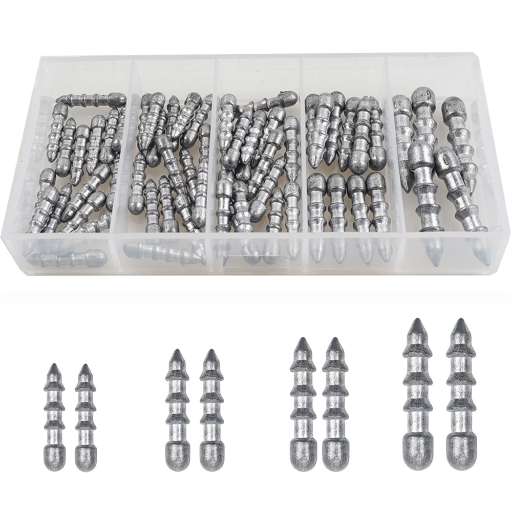 60PCS Nail weights Worm Fishin - Fishing Lure Accessories avaliação e preço