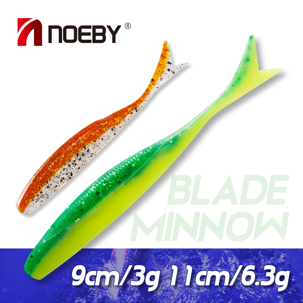 NOEBY Soft Lure Blade Minnow 9 - Fishing Lure Blade Bait avaliação e preço
