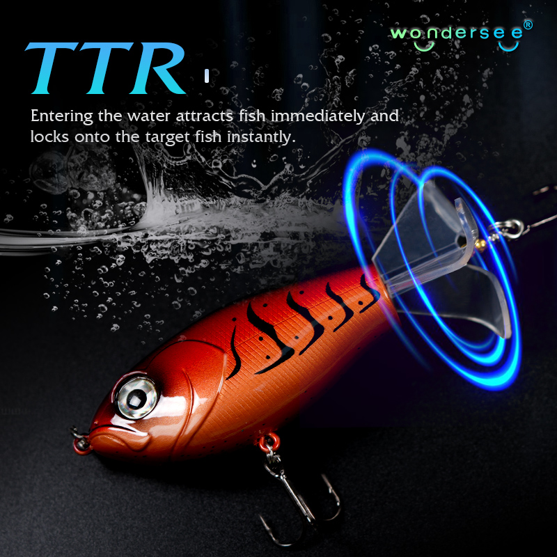 Wondersee 3-Blade Topwater Fis - Fishing Lure Blade Bait avaliação e preço