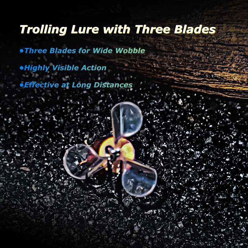 Wondersee 3-Blade Topwater Fis - Fishing Lure Blade Bait avaliação e preço