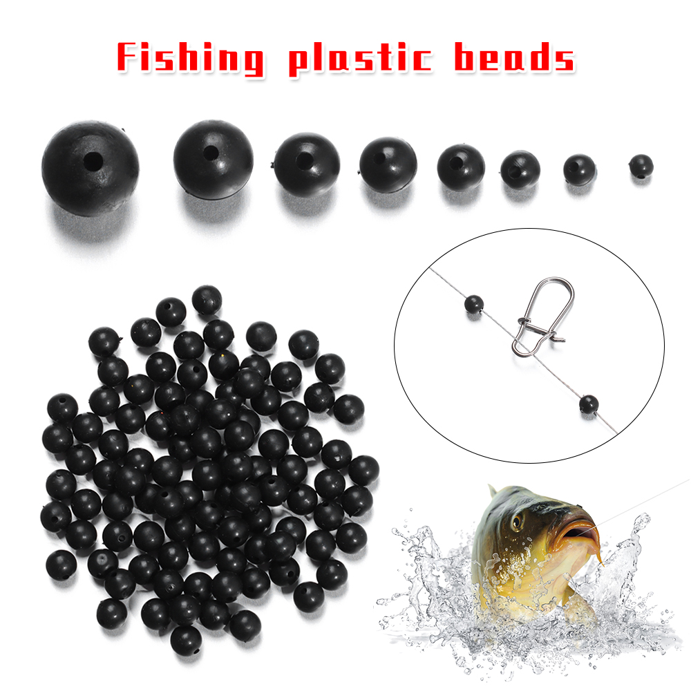 100pcs/lot Fishing Beads Space - Fishing Lure Soft Plastic avaliação e preço