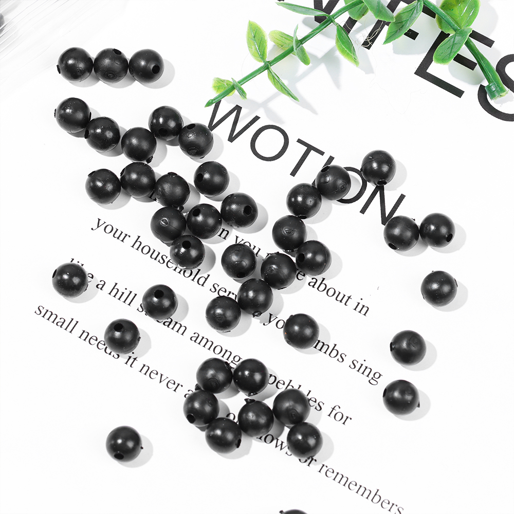 100pcs/lot Fishing Beads Space - Fishing Lure Soft Plastic avaliação e preço