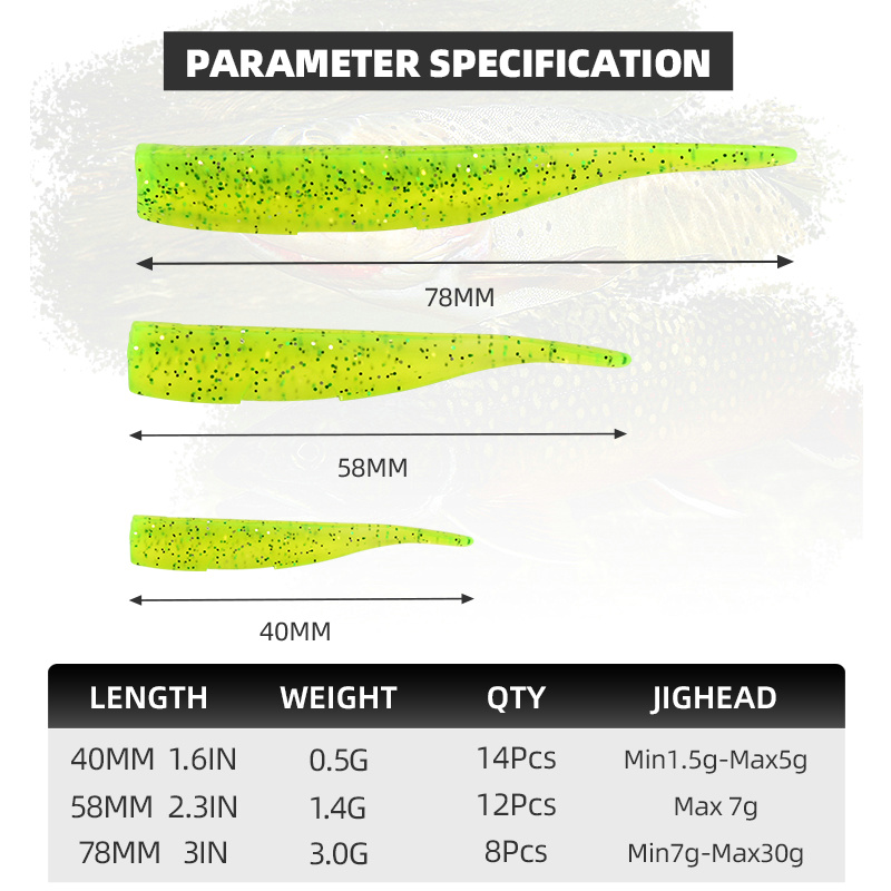 BLUX New Dart Worm Soft Bait 5 - Fishing Lure Spoon avaliação e preço