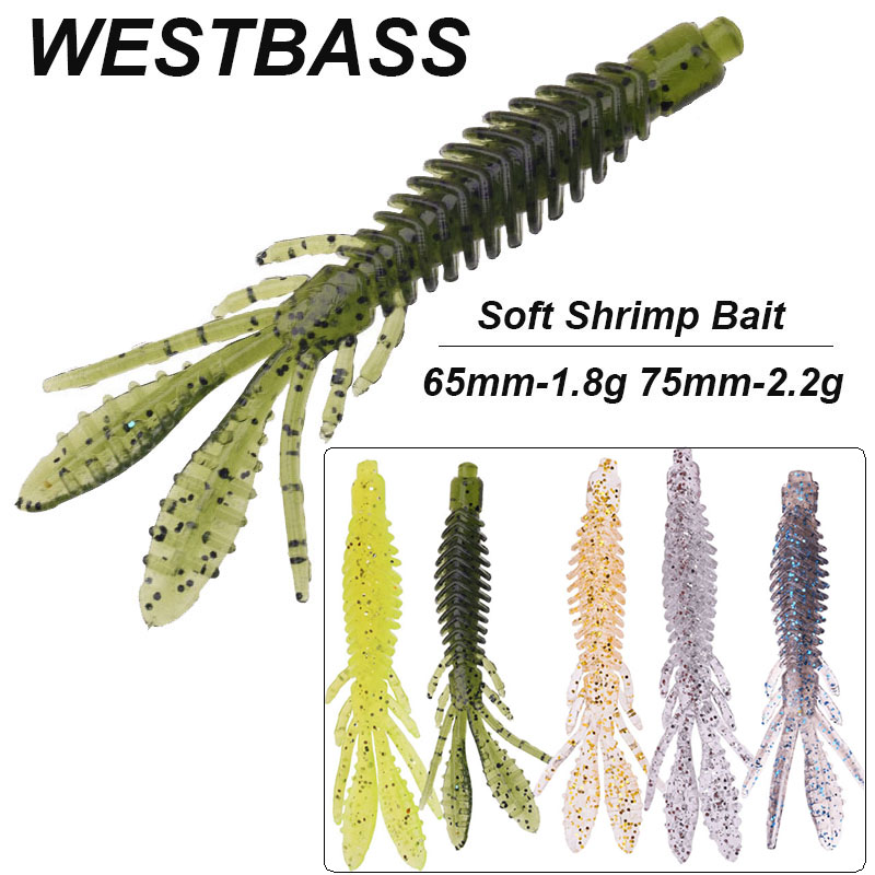 WESTBASS 5PCS Soft Larva Baits - Fishing Lure Soft Plastic avaliação e preço