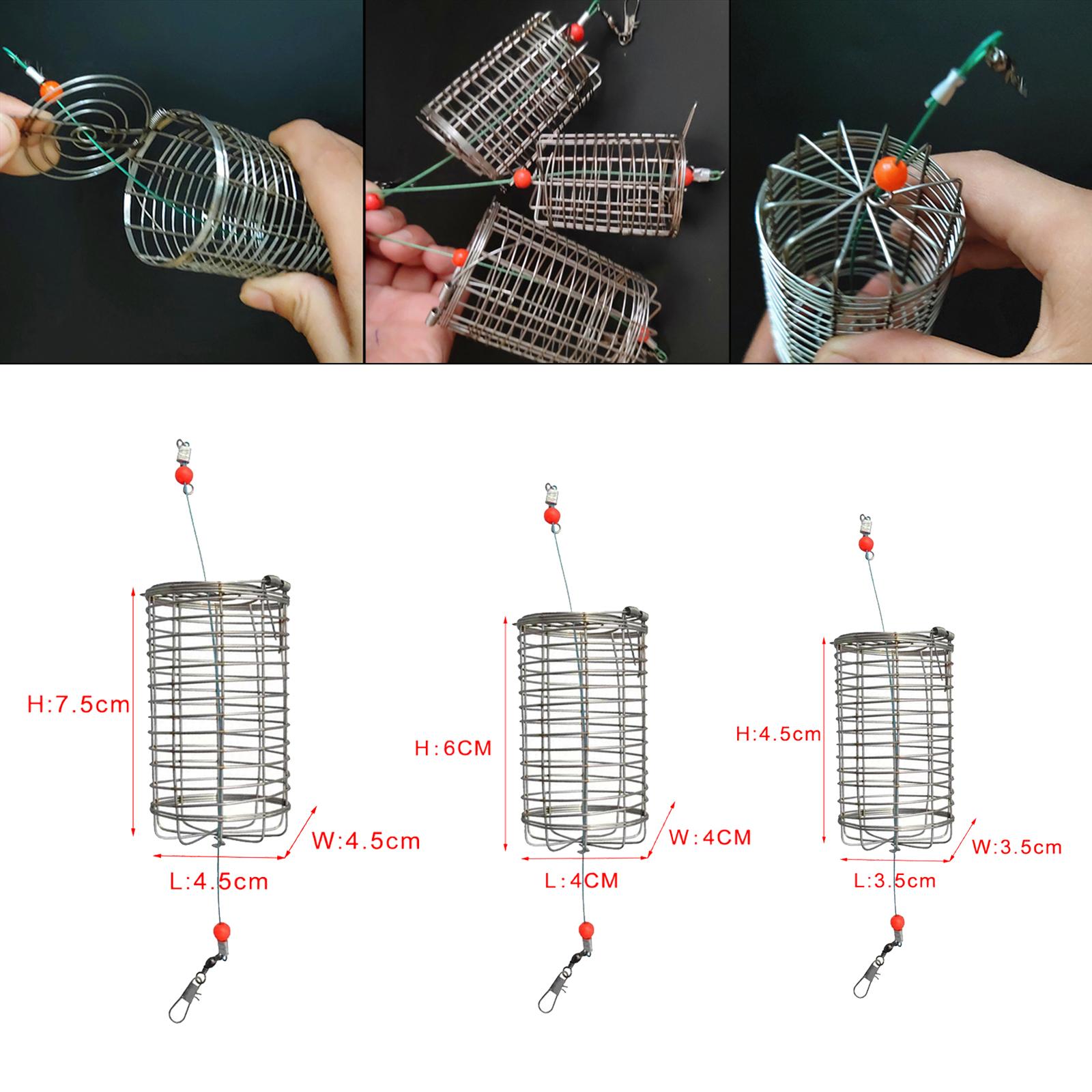 5x Solid Fishing Feeder Cage T - Fishing Lure Topwater avaliação e preço