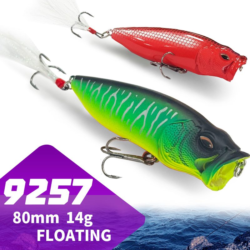 Popper Lure Topwater Bait 80mm - Fishing Lure Popper avaliação e preço