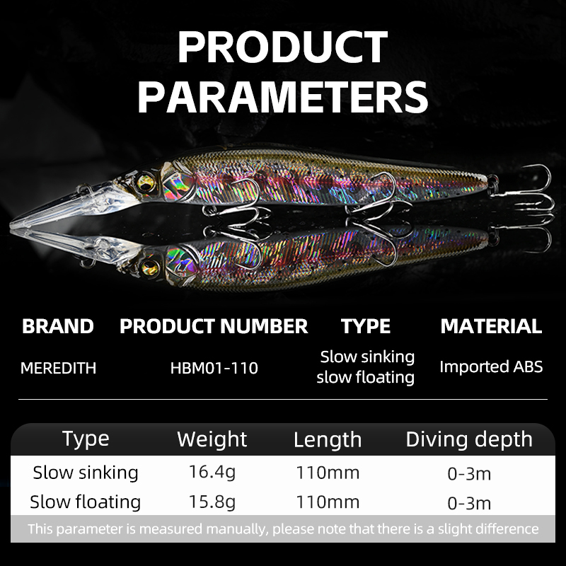 MEREDITH Minnow Wobbler Fishin - Fishing Lure Jerkbait avaliação e preço