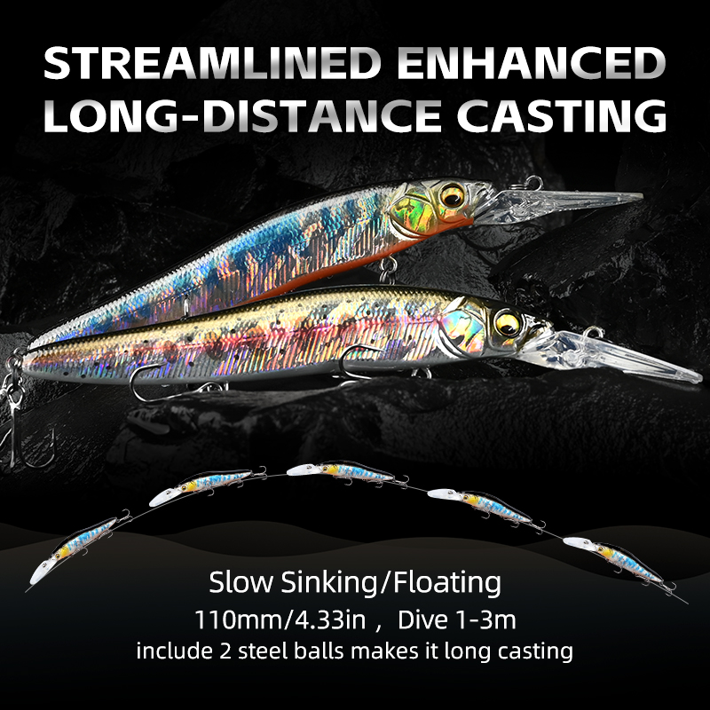 MEREDITH Minnow Wobbler Fishin - Fishing Lure Jerkbait avaliação e preço