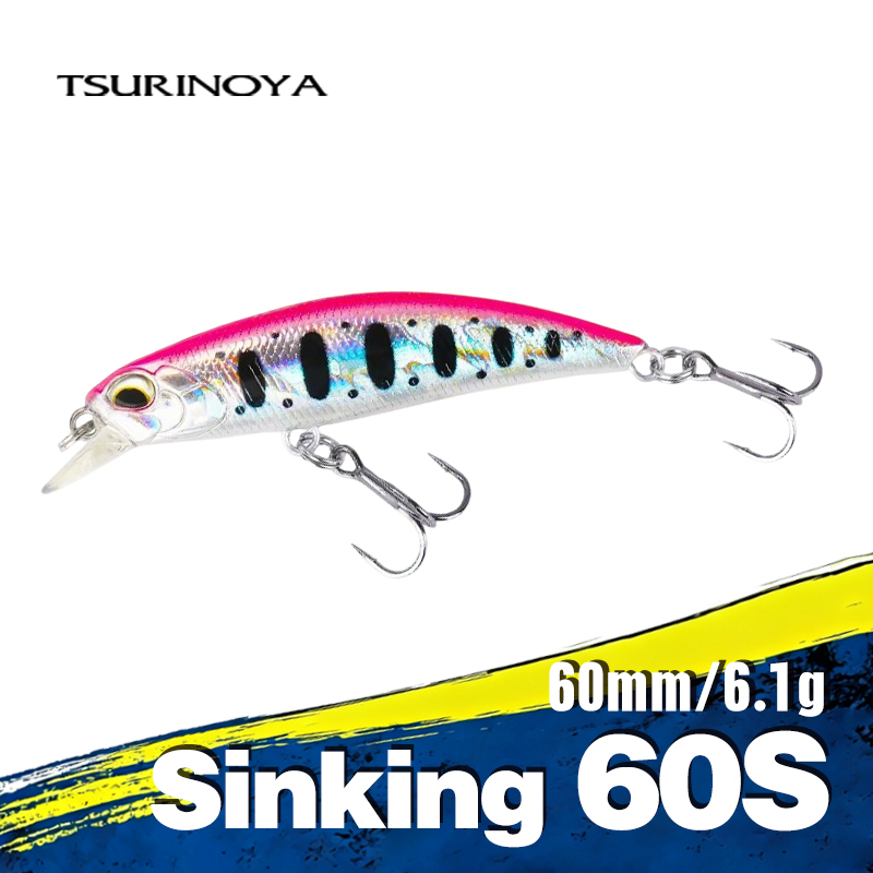 TSURINOYA  Sinking Minnow 60S  - Fishing Lure Jerkbait avaliação e preço