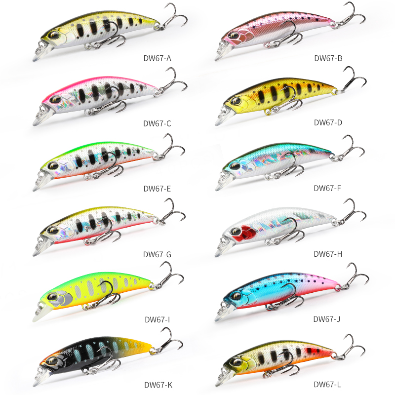 TSURINOYA  Sinking Minnow 60S  - Fishing Lure Jerkbait avaliação e preço