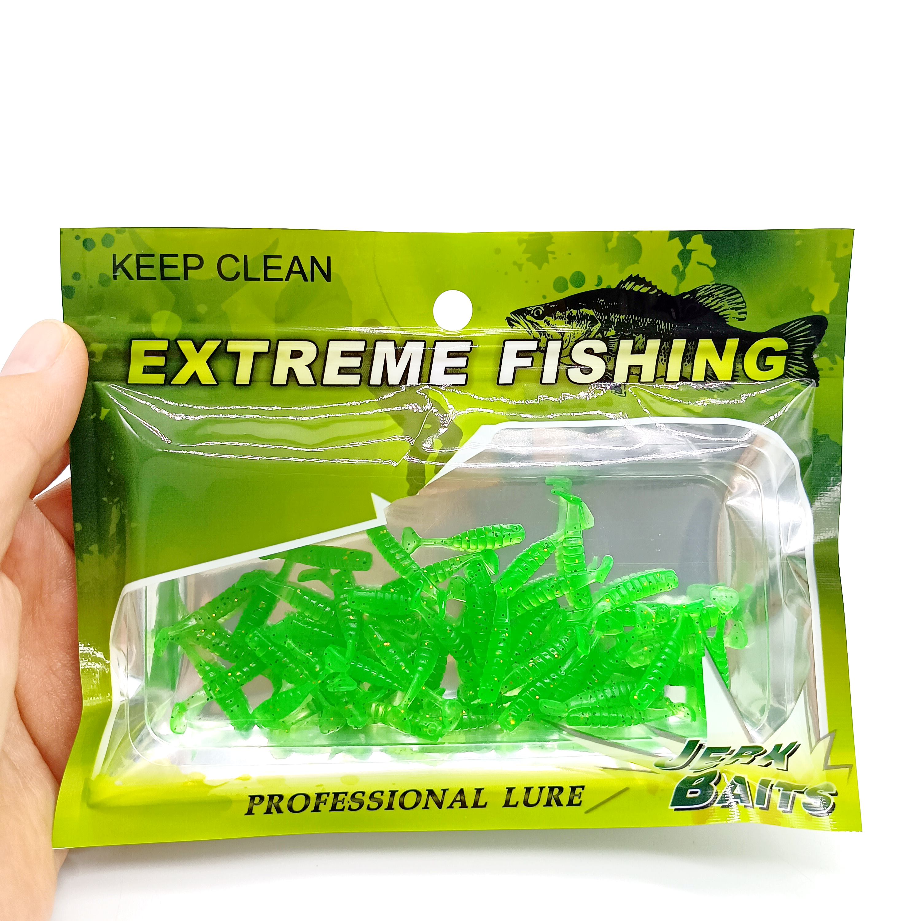 DUODUOYU 50PCS Mini T-tail Sof - Fishing Lure Soft Plastic avaliação e preço