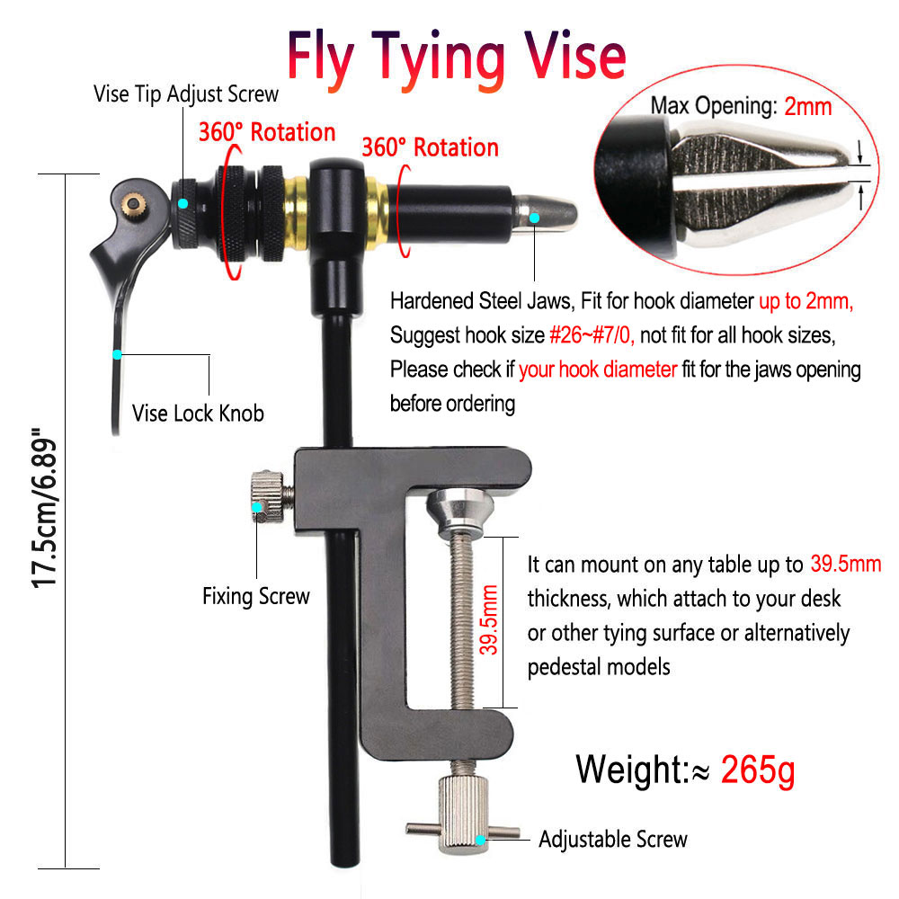 Bimoo 360° Rotation C-Clamp Fl - Fishing Lure Spinner avaliação e preço