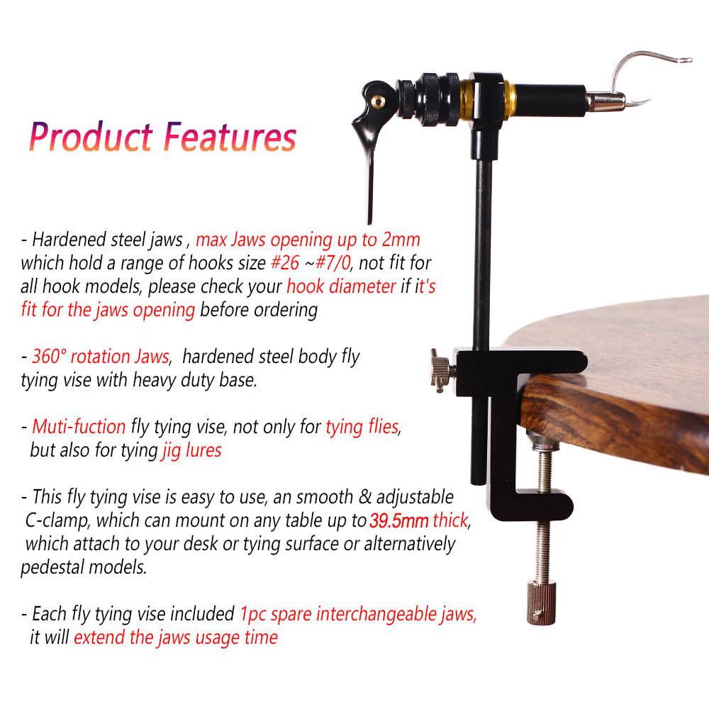 Bimoo 360° Rotation C-Clamp Fl - Fishing Lure Spinner avaliação e preço