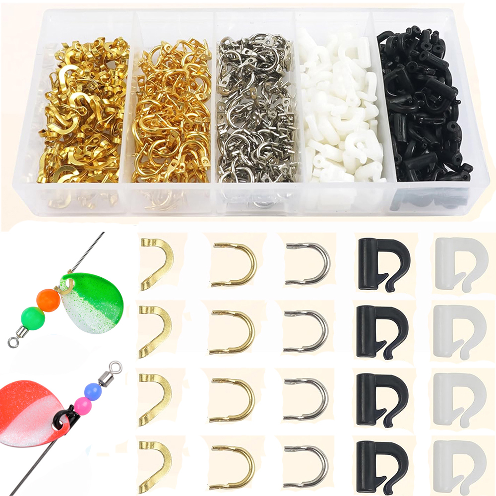 300Pcs Fishing Spinner Clevis  - Fishing Lure Blade Bait avaliação e preço