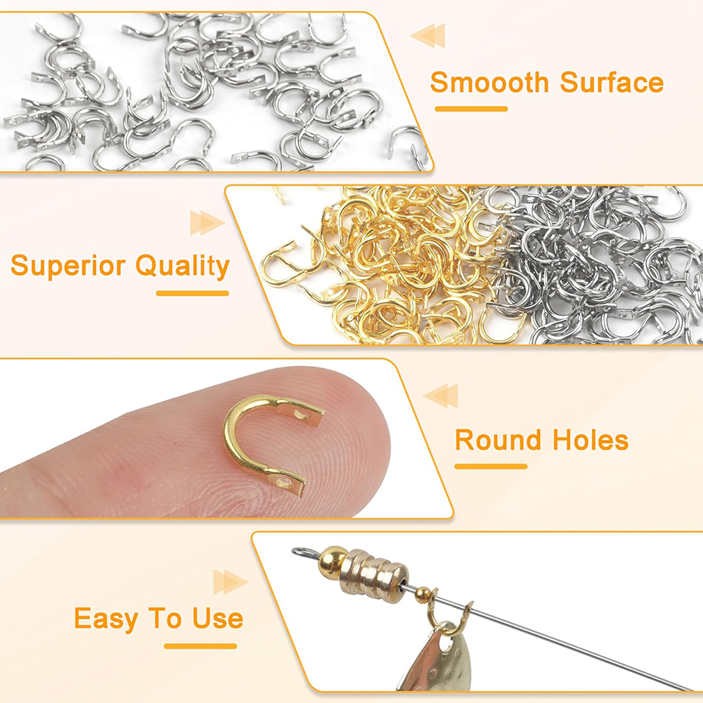 300Pcs Fishing Spinner Clevis  - Fishing Lure Blade Bait avaliação e preço
