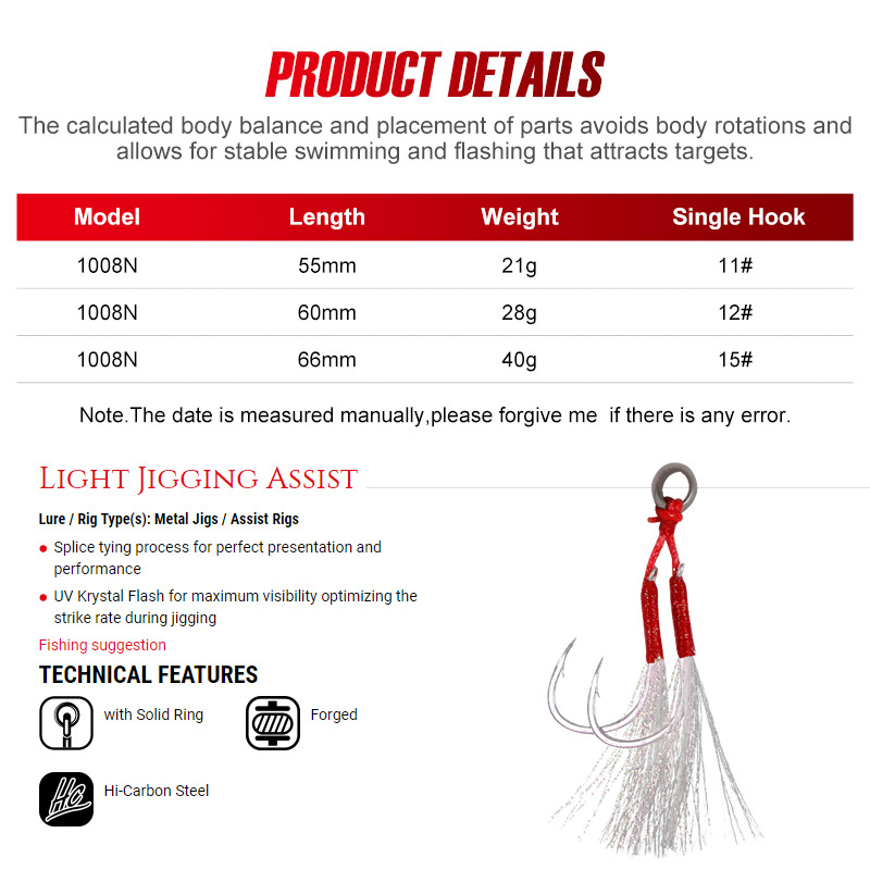 Noeby Blade Jig Lure 21g 28g 4 - Fishing Lure Blade Bait avaliação e preço