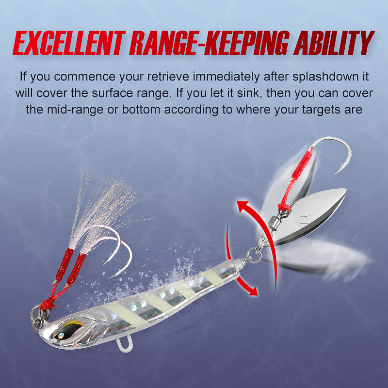 Noeby Blade Jig Lure 21g 28g 4 - Fishing Lure Blade Bait avaliação e preço